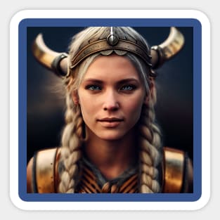 Viking Shield Maiden Sticker